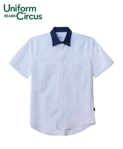 Uniform Circus BEAMS（ユニフォーム サーカス ビームス）ユニセックスレギュラーカラーシャツ/15 ホワイト