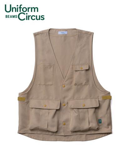 Uniform Circus BEAMS(ユニフォーム サーカス ビームス)エプロンベスト/1 ベージュ