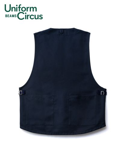 Uniform Circus BEAMS(ユニフォーム サーカス ビームス)エプロンベスト/BACK STYLE（8 ネイビー）