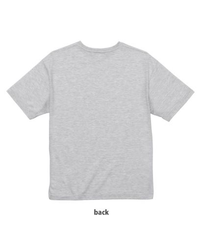 5.6ozトライブレンド ビッグシルエットTシャツ/ 005アッシュ back