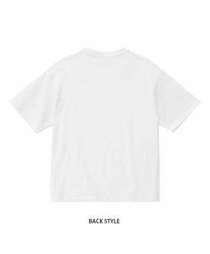 ユナイテッドアスレ(United Athle)6.5オンス ファインジャージー ボックスシルエット Tシャツ/(back style)001ホワイト