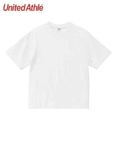 ユナイテッドアスレ(United Athle)6.5オンス ファインジャージー ボックスシルエット Tシャツ/001ホワイト