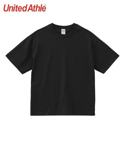 ユナイテッドアスレ(United Athle)6.5オンス ファインジャージー ボックスシルエット Tシャツ/002ブラック