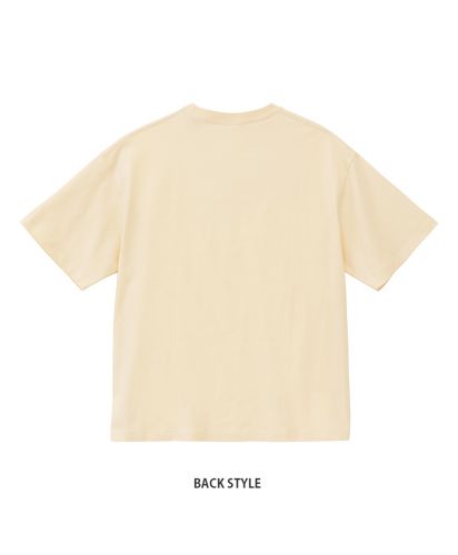 ユナイテッドアスレ(United Athle)6.5オンス ファインジャージー ボックスシルエット Tシャツ/(back style)016アイボリー