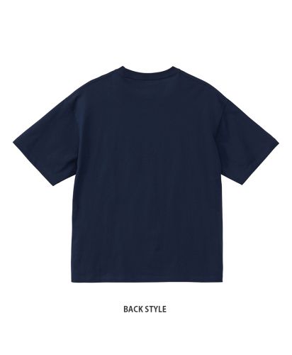ユナイテッドアスレ(United Athle)6.5オンス ファインジャージー ボックスシルエット Tシャツ/(back style)086ネイビー