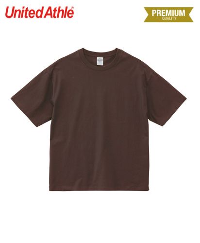 ユナイテッドアスレ(United Athle)6.5オンス ファインジャージー ボックスシルエット Tシャツ/237ダークチョコレート