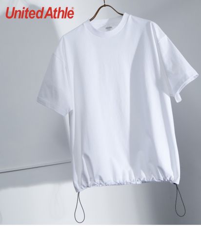 ユナイテッドアスレ(United Athle)6.5オンス ファインジャージー リラックスフィット Tシャツ（裾ドローコード）