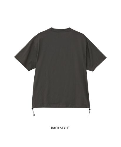 ユナイテッドアスレ(United Athle)6.5オンス ファインジャージー リラックスフィット Tシャツ（裾ドローコード）/(back style)165スミ