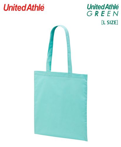 United Athle(ユナイテッドアスレ)デイリー フラット トートバッグ/Lサイズ｜094パステルエメラルド
