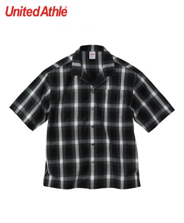 ユナイテッドアスレ(United Athle)8.5オンス コットン ジャージー ベースボールシャツ/2001ブラック/ホワイト