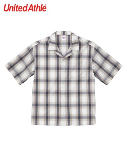 ユナイテッドアスレ(United Athle)8.5オンス コットン ジャージー ベースボールシャツ/1008ホワイト/グレー