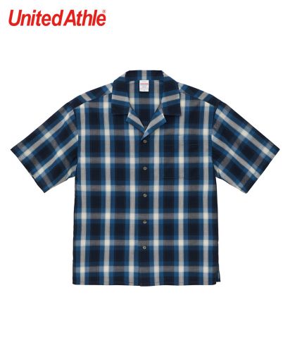 ユナイテッドアスレ(United Athle)8.5オンス コットン ジャージー ベースボールシャツ/4010ネイビー/オフホワイト