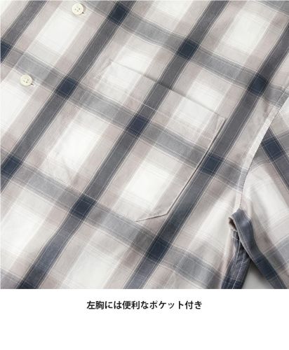 ユナイテッドアスレ(United Athle)コットン ロングスリーブ シャツ/左胸には便利なポケット付き