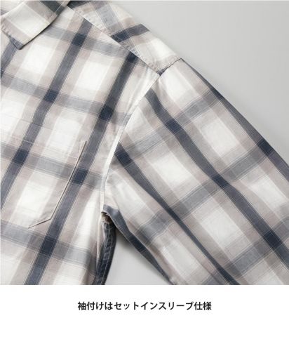 ユナイテッドアスレ(United Athle)コットン ロングスリーブ シャツ/左胸には便利なポケット付き