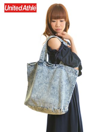 デニム ラージトートバッグ 585ケミカルウォッシュ 