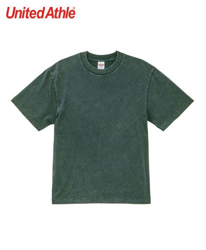 ユナイテッドアスレ(United Athle)6.2オンス オープンエンド フェードウォッシュ Tシャツ/964 フェードグリーン
