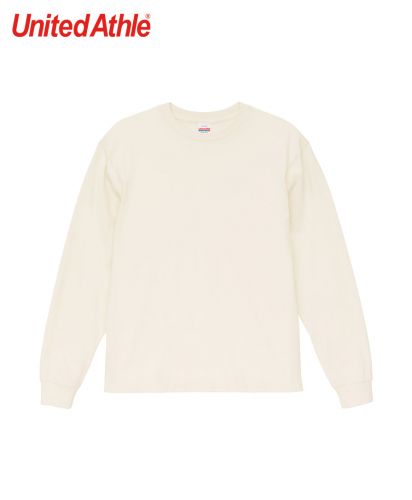 ユナイテッドアスレ(United Athle)6.2オンス オープンエンド フェードウォッシュ ロングスリーブ Tシャツ（2.1インチリブ）/958フェードホワイト