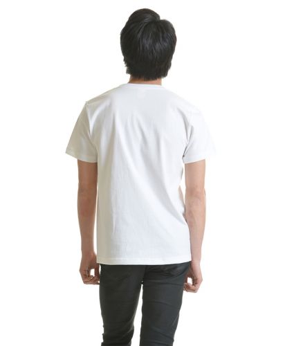 7.1オンス オーセンティックスーパーヘヴィーウェイトTシャツ (ポケット付）001ホワイト Mサイズ メンズモデル 176cm