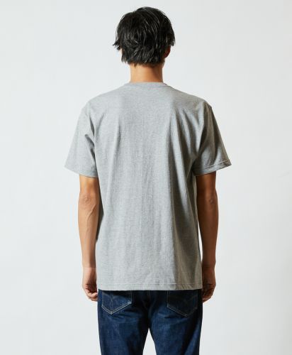 7.1オンス オーセンティックスーパーヘヴィーウェイトTシャツ (ポケット付）006ミックスグレー XLサイズ メンズモデル 182cm