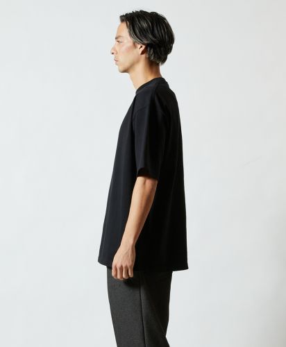 9.1オンスマグナムウェイト ビッグシルエットTシャツ/002ブラック Lサイズ メンズモデル182cm