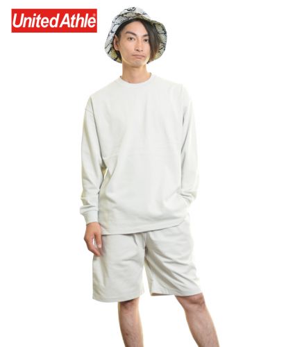 9.1ozマグナムウェイト ビッグシルエットLS Tシャツ 同シリーズパンツ [4466-01]とセットアップ Lサイズ メンズモデル176cm