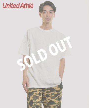 ユナイテッドアスレ(United Athle)　7.6オンス スラブ スーパーヘヴィーウェイト Tシャツ/003オフホワイト XL  メンズモデル176cm