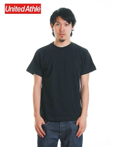 5.6オンス ハイクオリティTシャツ 002ブラック メンズモデル