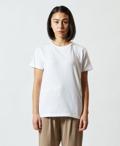 5.6オンス ハイクオリティTシャツ(ガールズ)/ 001ホワイト G-Mサイズ レディースモデル160cm