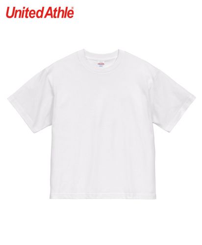 ユナイテッドアスレ(United Athle)5.6オンス ボクシー クロップド Tシャツ/BACK STYLE：001　ホワイト