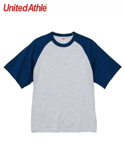 5.6オンス ラグラン Tシャツ/7979 アッシュ/クラシックブルー