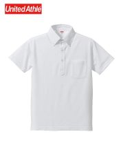 5.3オンス ドライカノコ ユーティリティー ポロシャツ（ボタンダウン）（ポケット付）001 ホワイト