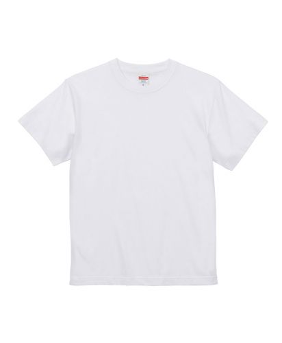 5.3ozエコT/Cプレーティング Tシャツ/ 001ホワイト