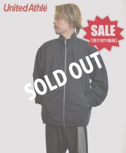  【SALE】ユナイテッドアスレ(United Athle) 10.0オンス スウェット フルジップ スタンド ジャケット/086ネイビー　XLサイズ メンズモデル170cm/SOLDOUT