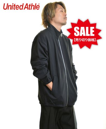  【SALE】 ユナイテッドアスレ(United Athle) 10.0オンス スウェット フルジップ スタンド ジャケット/086ネイビー　XLサイズ メンズモデル170cm