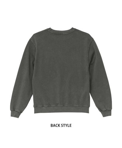 ユナイテッドアスレ(United Athle)8.8オンスフェードウォッシュ クルーネックスウェット(裏パイル)/BACK STYLE｜960フェードグレー