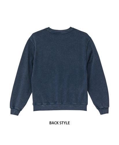 ユナイテッドアスレ(United Athle)8.8オンスフェードウォッシュ クルーネックスウェット(裏パイル)/BACK STYLE｜961フェードネイビー