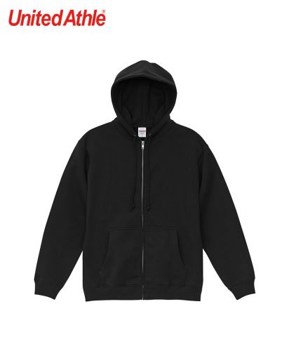 United Athle(ユナイテッドアスレ)8.3オンス T/C ソフトブレンド スウェット フルジップ パーカ（裏起毛）/002ブラック