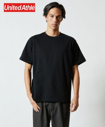 5.0オンスユニバーサルフィットTシャツ(5400-01アダルト）/002ブラック Lサイズ メンズモデル182cm
