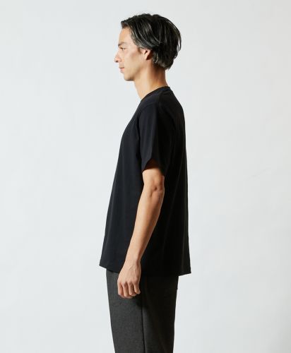 5.0オンスユニバーサルフィットTシャツ(5400-01アダルト）/002ブラック Lサイズ メンズモデル182cm
