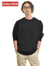 ユナイテッドアスレ(United Athle)5.6ozビッグシルエット ロングスリーブ Tシャツ/ M サイズ メンズモデル176cm 002ブラック