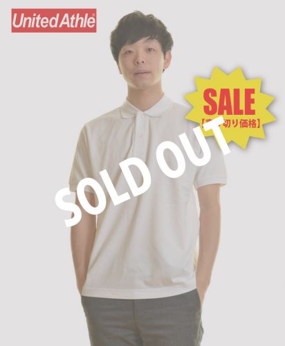 ユナイテッドアスレ(United Athle)6.0オンス ヘヴィーウェイト コットン ポロシャツ /001ホワイト_SOIDOUT