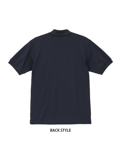 ユナイテッドアスレ(United Athle)6.0オンス ヘヴィーウェイト コットン ファイン カノコ ポロシャツ/BACK STYLE