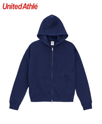 ユナイテッドアスレ(United Athle)10.0オンス T/C ボックスシルエット スウェット フルジップ パーカ（裏起毛）/086 ネイビー