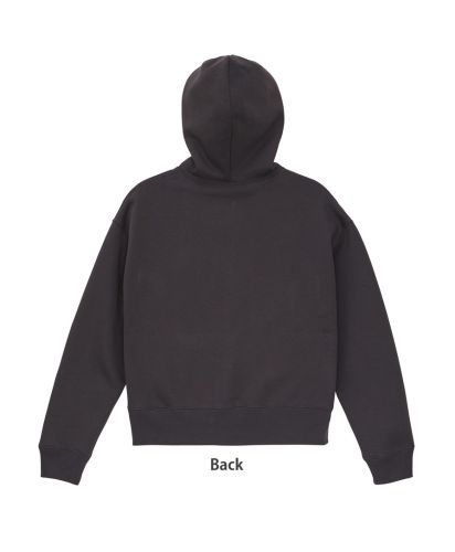ユナイテッドアスレ(United Athle)10.0オンス T/C ボックスシルエット スウェット フルジップ パーカ（裏起毛）/002 ブラック｜Back style