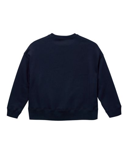 10オンスT/Cビッグシルエットクルーネックスウェット(裏起毛)/086ネイビーback