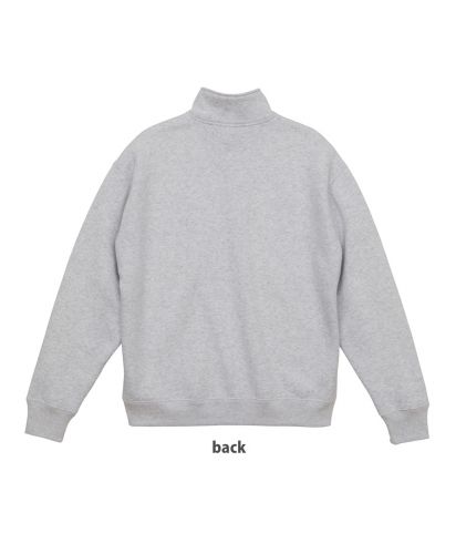 10.0oz T/Cルーズフィットハーフジップ スウェット(裏起毛)/ 005アッシュback