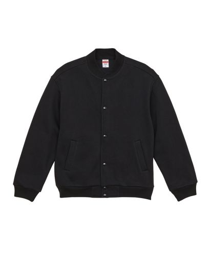 10.0oz T/Cルーズフィットスウェット スナップジャケット(裏起毛)/ 002ブラック