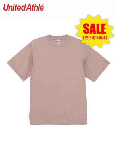 ユナイテッドアスレ(United Athle)5.3オンス T/C バーサタイル Tシャツ/209 スモーキーピンク