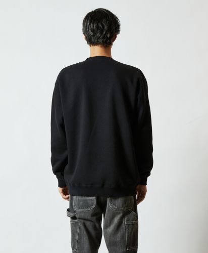 ユナイテッドアスレ(United Athle)10.0オンス T/Cクルーネック スウェット アダルト(裏起毛)/ 002ブラック XLサイズ メンズモデル182cm
