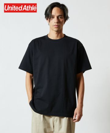 ユナイテッドアスレ(United Athle)6.2oz プレミアムTシャツ/ 002ブラック XLサイズ メンズモデル182cm